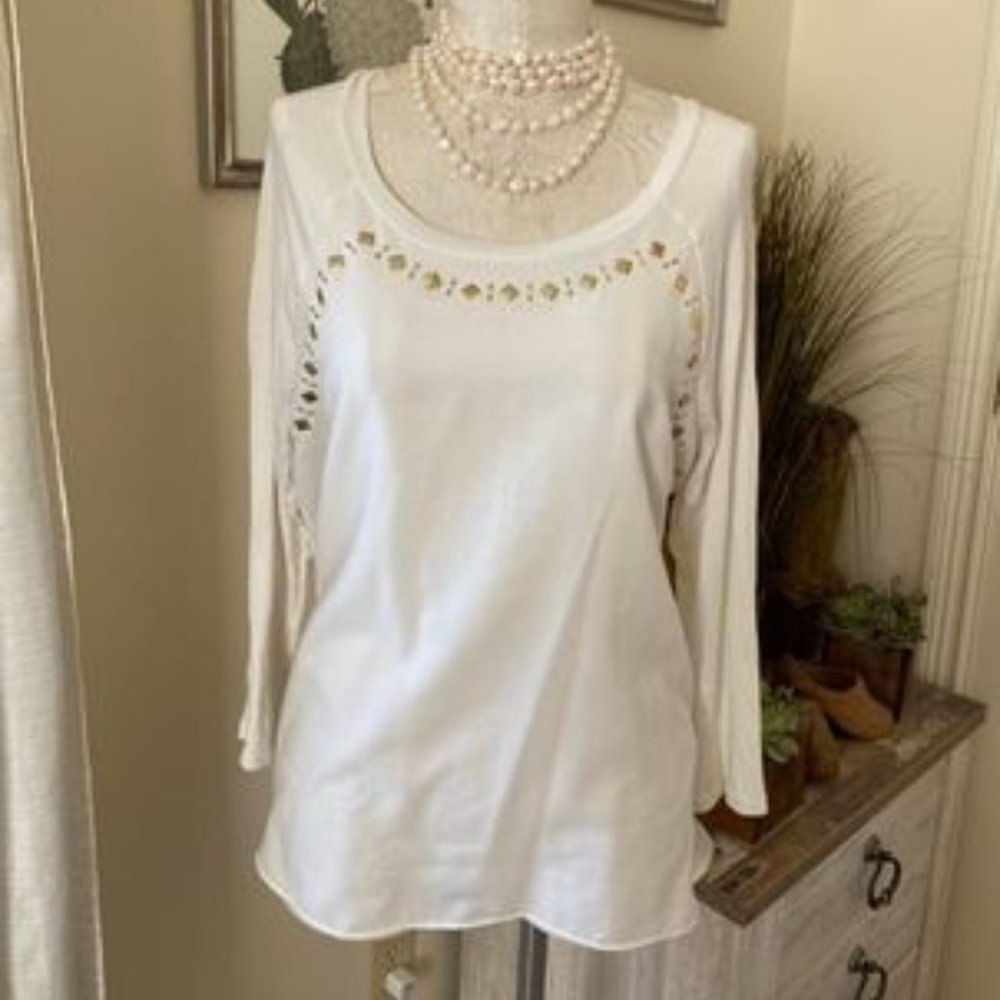 Classic White Long Sleeve Top